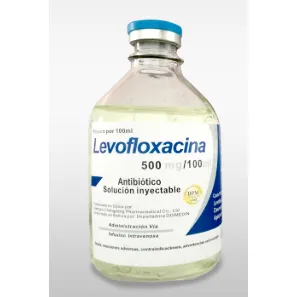 LEVOFLOXACINO 500 MG CAJA X 1 VIAL - Ecofarma